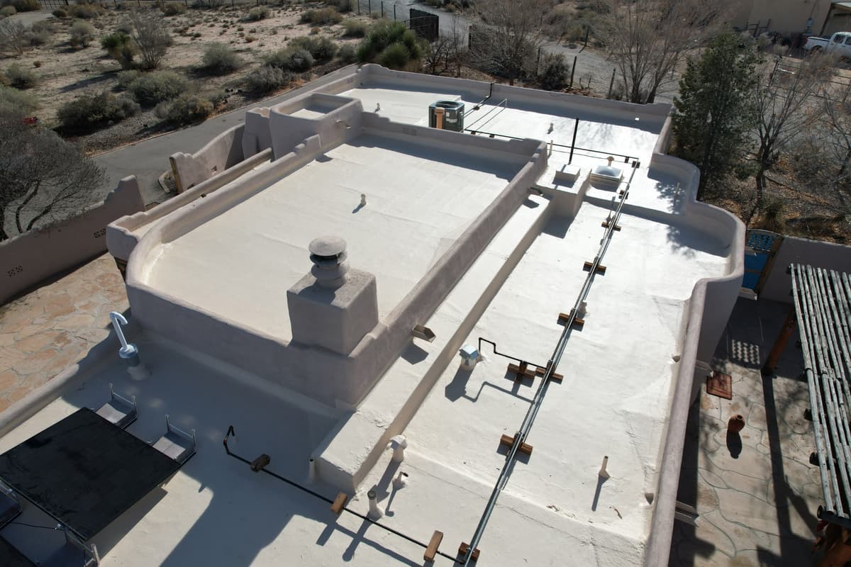 Gaco silicone roof coating by Lobo Roofs