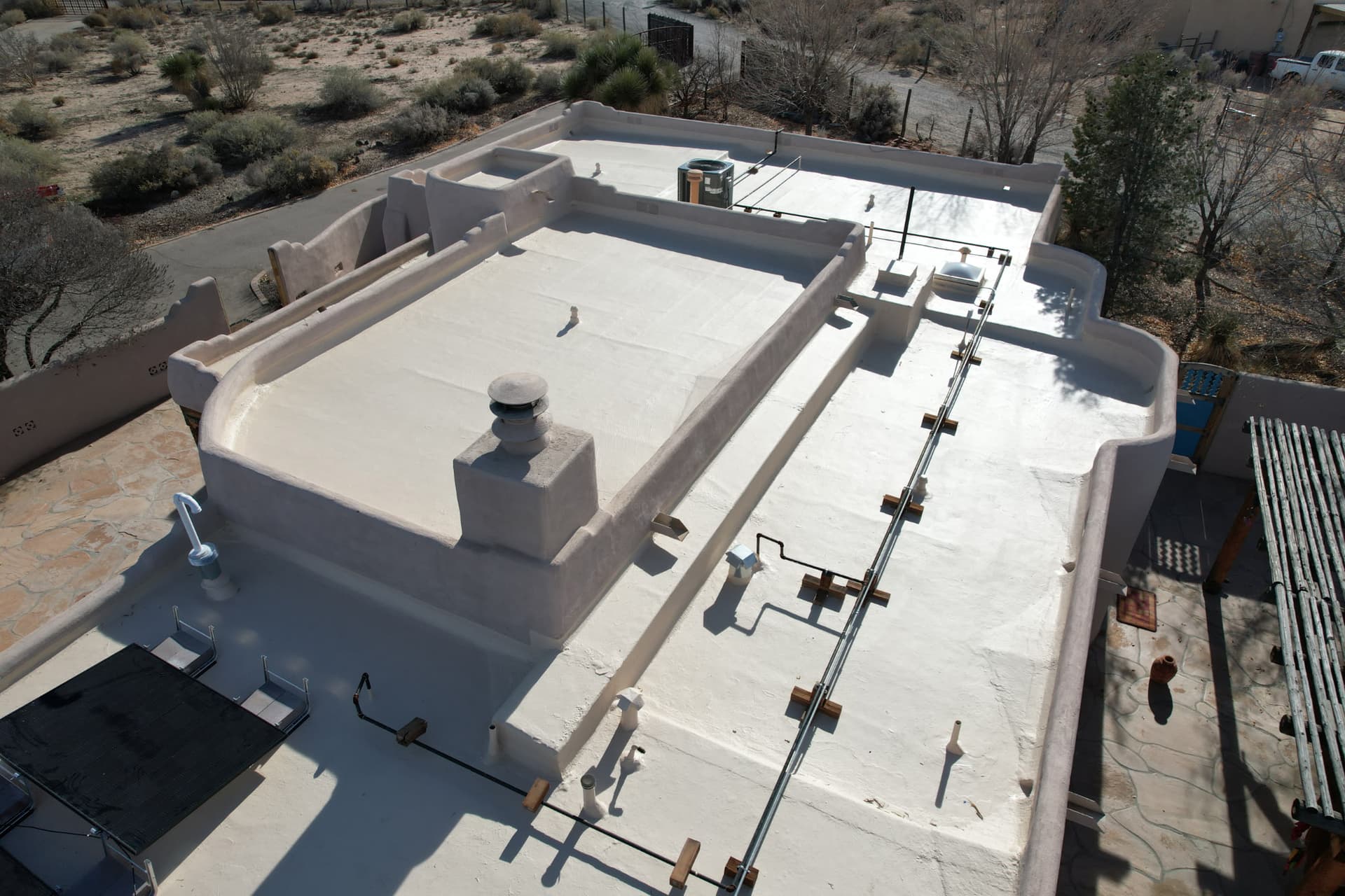 Gaco silicone roof coating by Lobo Roofs