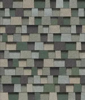 Evergreen Mist shingle swatch