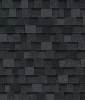 Onyx Black shingle swatch